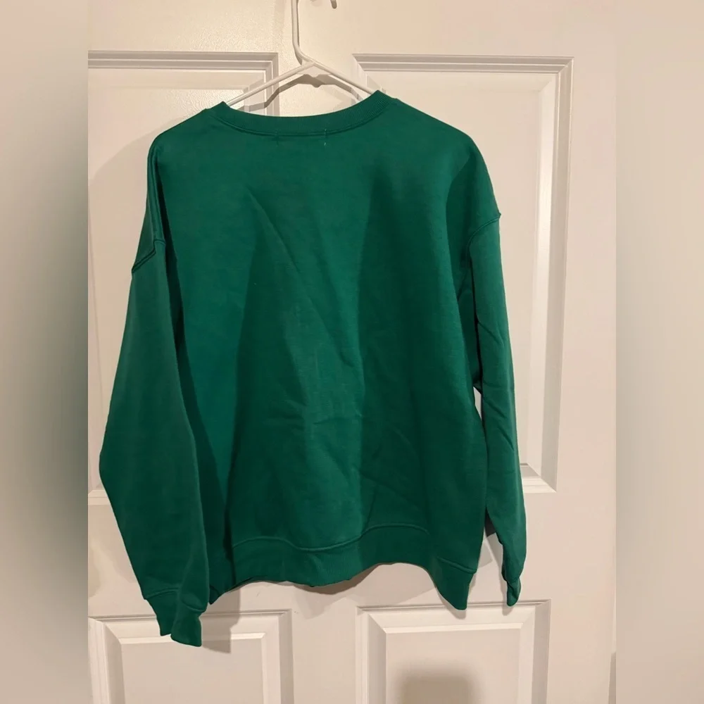 Wound Up Green Crewneck Sweatshirt